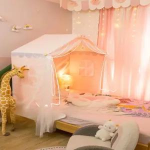 공주 침대 캐노피 레이스 텐트 모기장 싱글 놀이방 인테리어 꾸미기 케노피