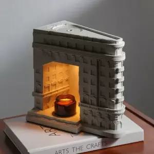 캔들워머 조명 무드등 스탠드 취침등 램프 빛조절 우드 침실 디퓨저