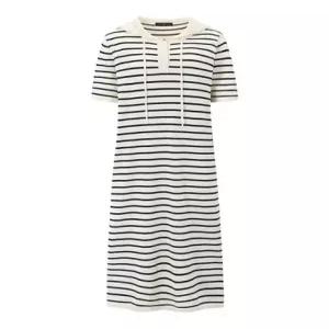 후드 반버튼 단가라 반팔 롱 니트 원피스 NQ2OW009L0)