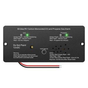 [미국배송] RV 일산화탄소 및 프로판 가스 알람 별도의 LED 표시등이 있는 브리이데아 듀얼 LP/CO 100DB LOUD ALERT FLUSH MOUNT SAFE-T-ALERT 30-442 시리즈를 위한 호환 가능한 교체품