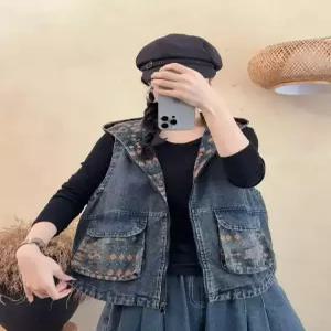 솔저스청 여성용 캐주얼 후드 조끼 카디건 나시 OPH3