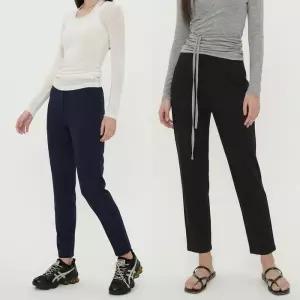 [옷자락]여자 하이웨이스트 쿨 스판 일자 슬랙스