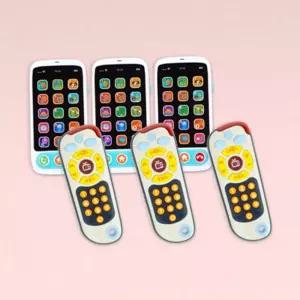 아동 리모컨 장난감 유아 어린이 놀이 교육 소리 전화 스마트폰 전화기 음악 학습 역할 세트