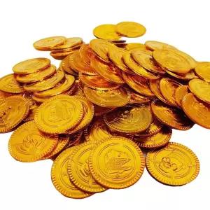 JL매직 금화동전 황금 마술코인 이벤트 해적 보물 파티소품 50봉(5000개입) 모형 장난감 도구 용품 연출 장