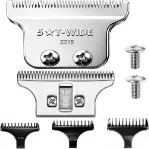 225 월 5 스타 즈 디테일러 리 트리머 808 및 87 모델(실버)과 호환되는 조절 가능한 교체용 T 와이드 블드