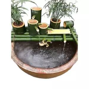 연꽃 수반 물고기 식물 돌수반 데코 돌확 용품 마당