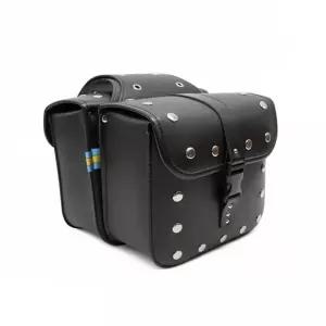 오토바이 스쿠터 클래식 가방 레트로 사이드백 안장 수납