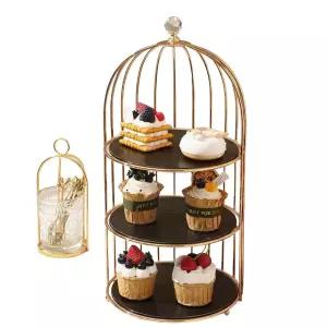 메탈 카페 케이크 접시 돔 케익 유리돔 과일 홀더 트레이 빵 디저트 홈 스낵 세라믹 스탠드