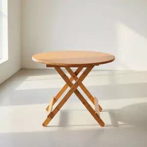 원목 다용도 접이식 원형 식탁 70x56cm 베란다 간이 테이블 소파 사이드 보조 이테이블 티테이블 거실 사각