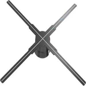 3D 홀로 팬 WiFi 프로젝터 광고 - 고해상도 앱 PC 제어 블루투스 비즈 스토어 데이 용 500 비디오