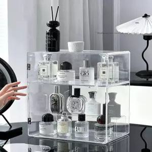 화장품 투명 아크릴 향수 정리함 수납함 케이스 브러쉬 매니큐어 메이크업 수납
