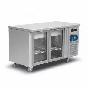 소어드래곤 상업용 디스플레이 카운터 냉장고 스테인리스 언더 벤치 샐러드 피자 냉장 작업대