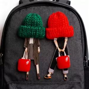 여자를위한 귀여운 브로치 레이디 아크릴 핀 정장 드레스 의류 액세서리 크리스마스 선물 약 9cm