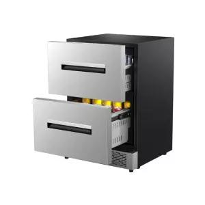 전기 와인 쿨러 24인치 스테인리스 스틸 ADA 규격 서랍형 냉장고