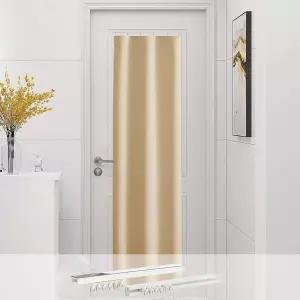 프라이버시를 위한 NICETOWN 주방 도어 창문 커튼 사이드라이트 파티오 패널에는 접착식 슬라이딩 트랙 용