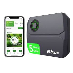 스마트 스프링클러 컨트롤러, 5G & 2.4G 관개 타이머 사용하기 쉬운 무료 앱, 4구역 + 16요금제, 물 자동 건너뛰기 비, 얼림 및 바람 절약, 잔디밭 정원용 10분 설치