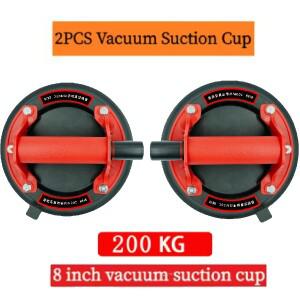 1개/2개 진공 흡착판 8인치 200kg 하중 타일 유리 바닥 리프팅 도구용 강력 풀러