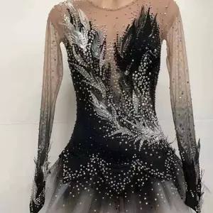 피겨스케이트 연습복 의상 선수용 얇은 무대복 체조복