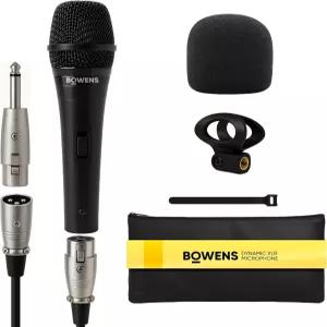 보웬스 다이내믹 마이크 XLR 5피트 케이블이 있는 유선 노래방 노래 DJ 팟트 및 PA 시스템을 위한 휴대용