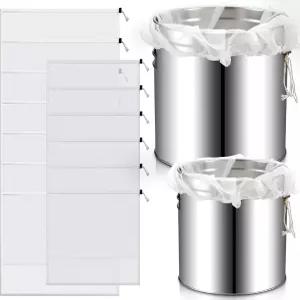 Eboot 12 팩 브루 백 재사용 브루잉 가능한 인 맥주용 드로우스트링 홉 그레인 천 치즈 메쉬 1618 와인