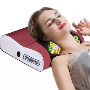 경추 마사지기 전기 목 허리 바디 마사지 베개 어깨 주무르기 등 쿠션