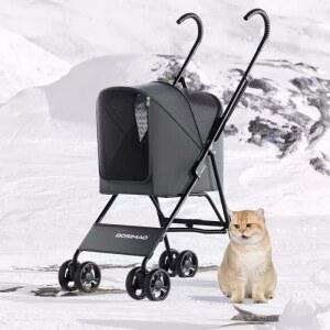 강아지 소형견 유모차 개모차 03 접이식 여행용 20KG 캠핑 화이트 경량