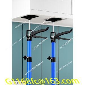 2개 115-290cm  절약형 텔레스코픽 로드 스틸 핸드 잭 드라이월 캐비닛 보드 리프팅 서포트 높이 조절 가능