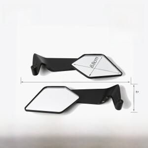 알루미늄 스틸 바이크 오토바이 전기차 백미러 넓은 시야각 범용 반사경 용...