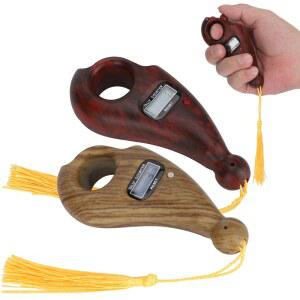 불교종 명상종 나뭇결 디지털 비즈 불교 명상용 카운터 손가락 LCD 휴대용