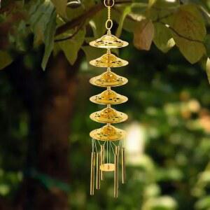 불교종 명상종 현대 황동 황금 행잉 불교 침실 악기 도어 종소리 의식