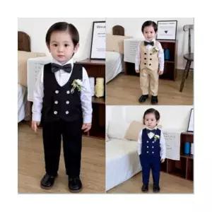 팜므 남아정장 아기수트 돌 베이지 네이비 블랙 유아하객룩 봄가을 정장세트설날