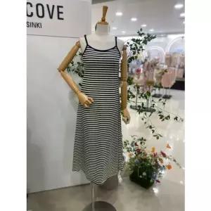 [갤러리아] [레코브]브라탑 스트라이프 롱원피스 (LC31F6OP510X)