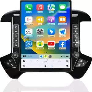 쉐보레 실버라도 GMC 시에라 2014-2019 스테레오 교체 헤드 유닛 15.6인치 2K IPS 터치스크린 테슬라