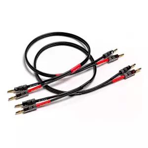 바나나 플러그와 스피커 케이블 12awg 주석이 달린 무산소 구리OFC 실리콘 고무 케이블2FT