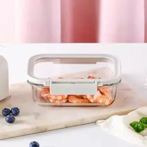 [텐바이텐]네오플램 코모도 내열유리 밀폐용기 직사각 600ml 4개세트