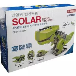 조립형 태양광 에너지 공룡 로봇 변신 합체 완구 초등 교육용 과학 학습 놀이