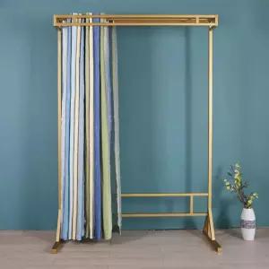 커튼 전시대 원단 철제 스탠드 샘플 침구 이불 블랙