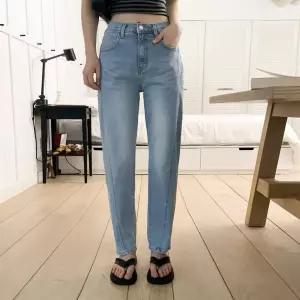 여자 데일리 편안한 연청 스판 데님 스키니진