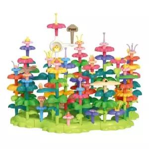 캐스비 튼튼 크리에듀 플라워 가든블록 2655 137p, 혼합색상, 1개