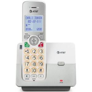 AT&T 1핸드셋 DECT 6.0 무선 홈폰, LCD 디스플레이, 자동 응답기, 불이 켜진 키패드, 발신자 ID / 통화 대기, 시뮬레이션 풀 듀플렉스 핸드셋 스피커폰, 에코 & 콰이어트 모드, 인터콤: EL1121