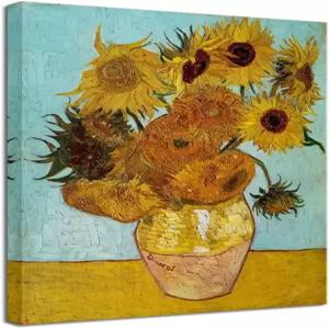 빈센트 반 고흐의 위코 아트 해바라기 유화 재현 모던 플로럴 기클리 캔버스 가정 및 사무실 장식용 월 꽃