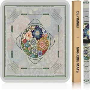 테이블 315315용 데이메이 네오프렌 마작 매트 미끄럼 방지 없는 있는 블룸스 룰 아메리칸 감소 롤 및