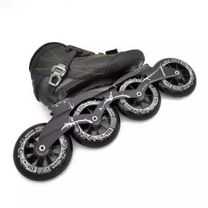 프로페셔널 스피드 스케이팅 슈즈 빅 휠 플랫 3륜 롤러 스케이트 케이크 카본 파이버