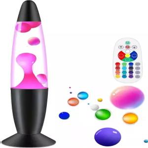 리모컨이 있는 MUHI 색상 변경 LED 스마트 액체 모션 램프 홈 데코 침실 거실 사무실용 무드등 편안한