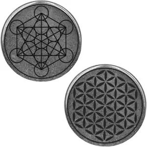 켈드 록스 ?가이트 셀 플레이트 보호 방패 메타트론 및 꽃 생명 기호 타입 II 인증서 제공