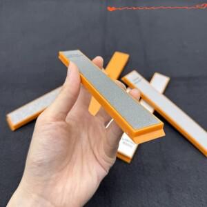 새로운 7개 세트 120-3000 # 전문 다이아몬드 칼갈이 칼 연마 스톤 시스템 블레이드 정밀 도구 오렌지 베이