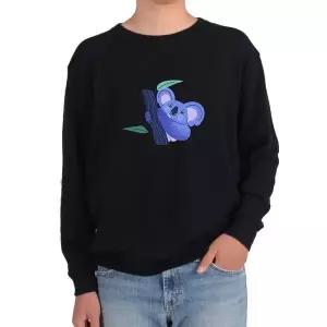 기모맨투맨 코알라 귀여운 나무 매달린 코알라 유칼립투스그림