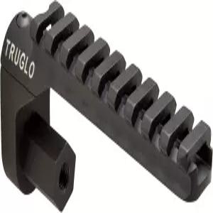 TRUGLO 유니버설 피카티니 레일 마운트 다용도 내구성 알루미늄 헌팅 보우피싱 액세서리 홀더 9개의 슬롯