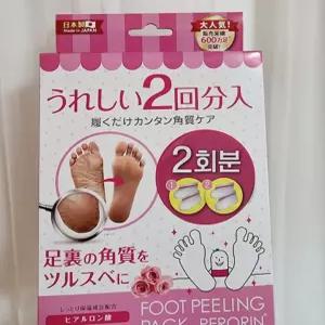 돈키호테발뒤꿈치 발팩장인 페로린 각질제거 필링팩 굳은살 풋마스크 2회분 로즈향