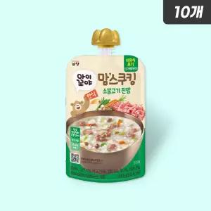 아이꼬야 맘스쿠킹 이유식 소불고기 진밥 (12개월부터) 100g, 10개